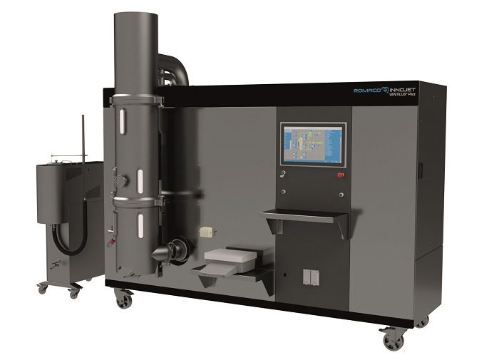 The Romaco Innojet Ventilus Pilot mobile system for pilot scale applications