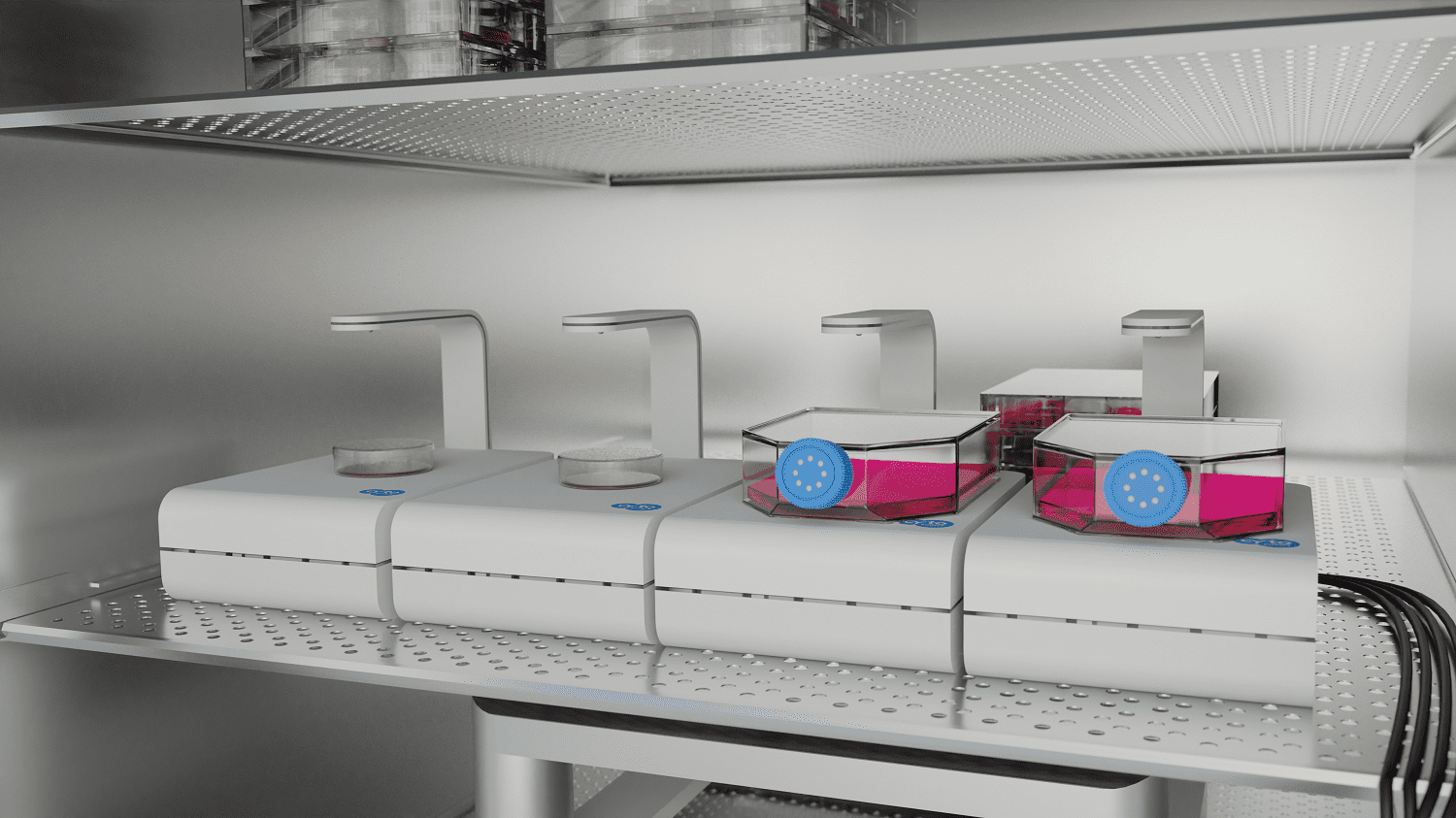 Combining 4 compact Lux2 devices into one system increases throughput and lab functionality