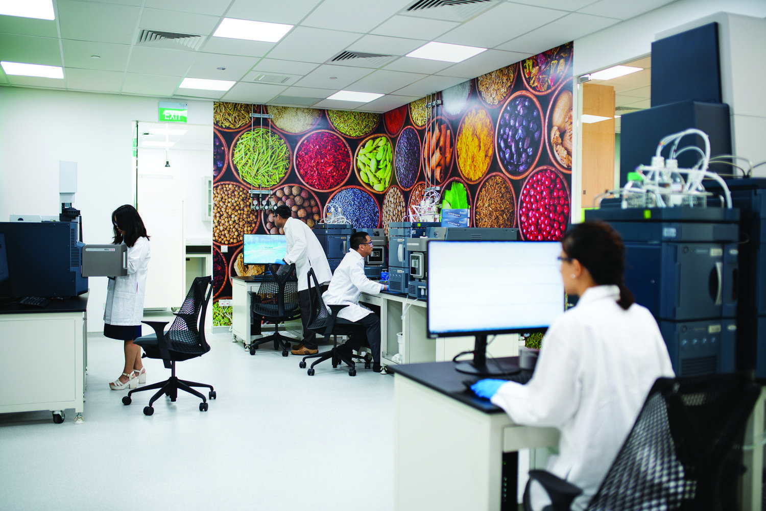 Researchers at work in the IFWRC