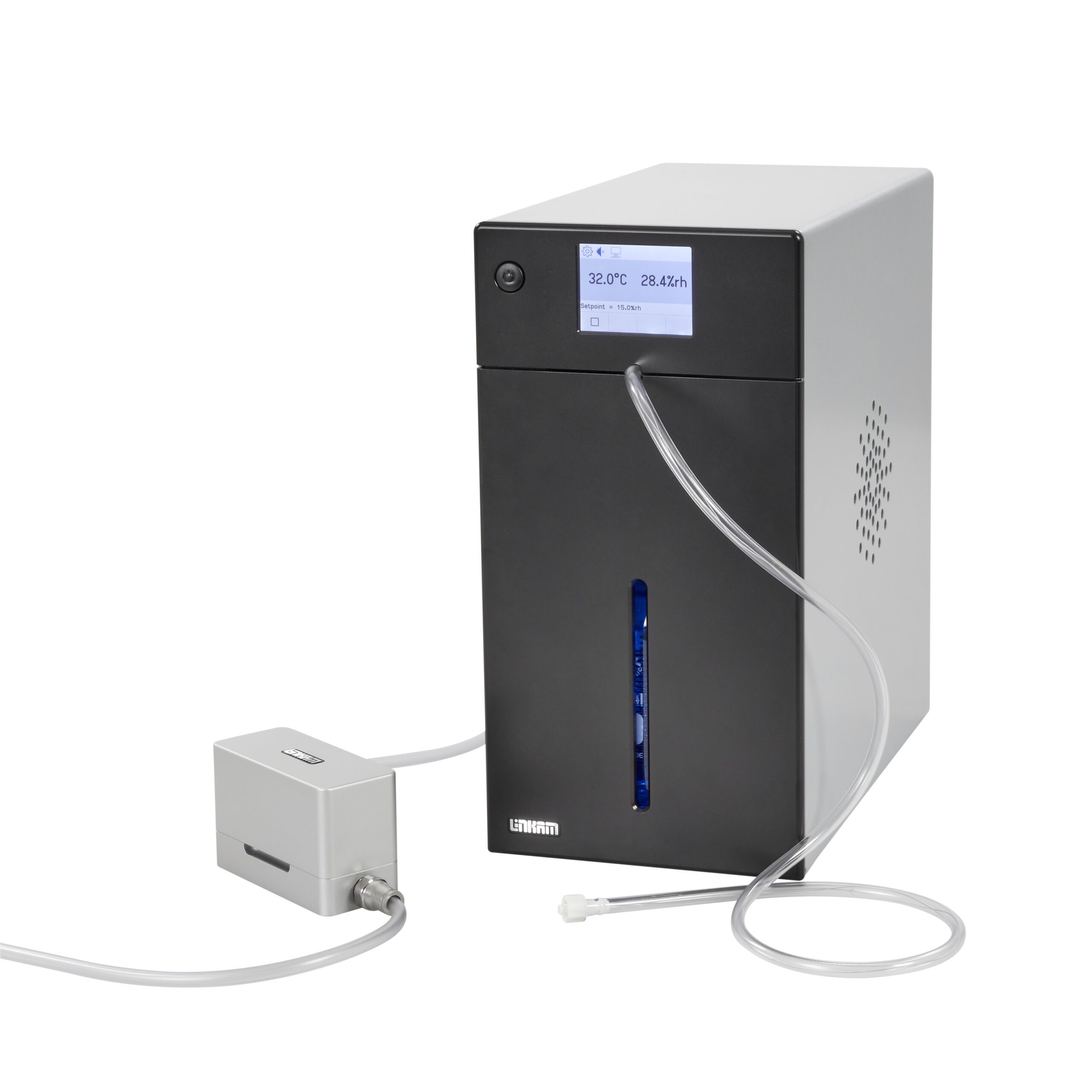 The new RHGen from Linkam, pictured with the Inert Gas Regulator (IGR)