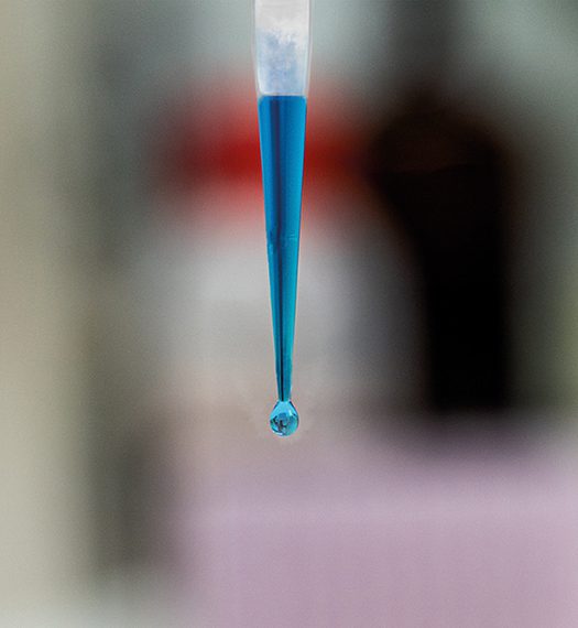 Hold the pipette as upright as possible