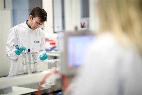 man in lab